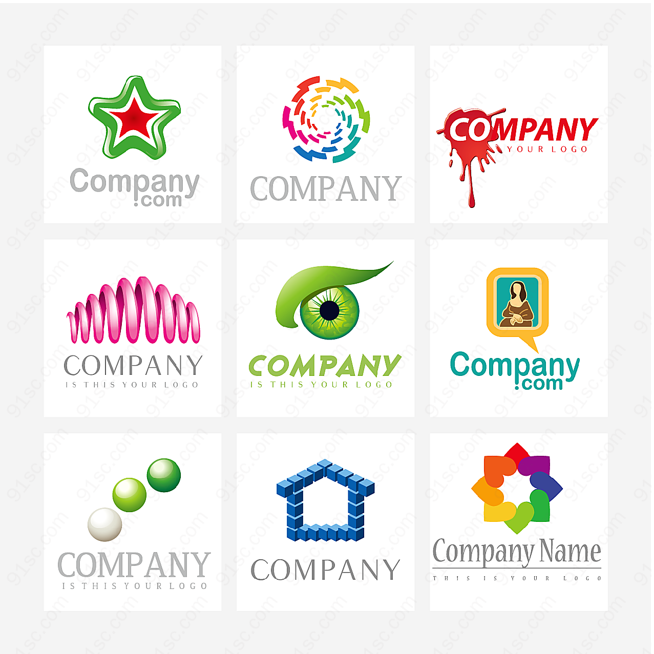创意商业标志矢量logo图形