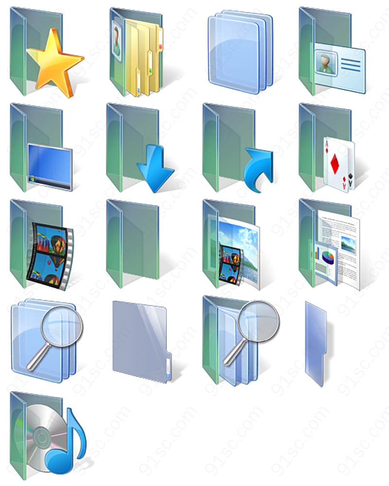 vista文件夹系列文件夹图标