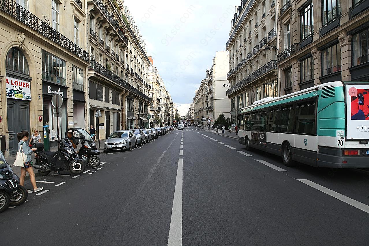 法国巴黎街景图片建筑高清