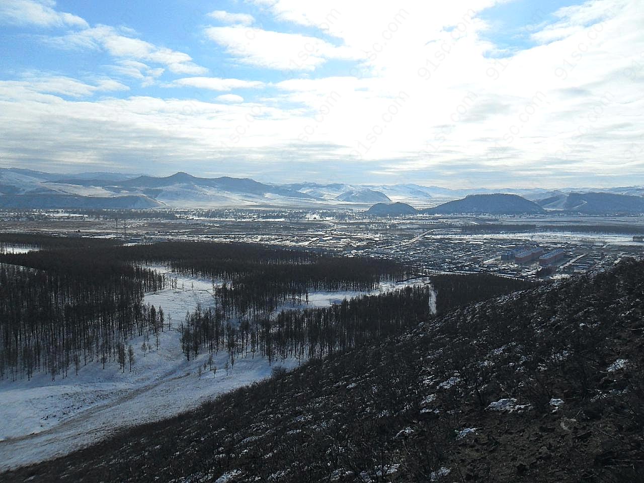 阿尔山图片雪景