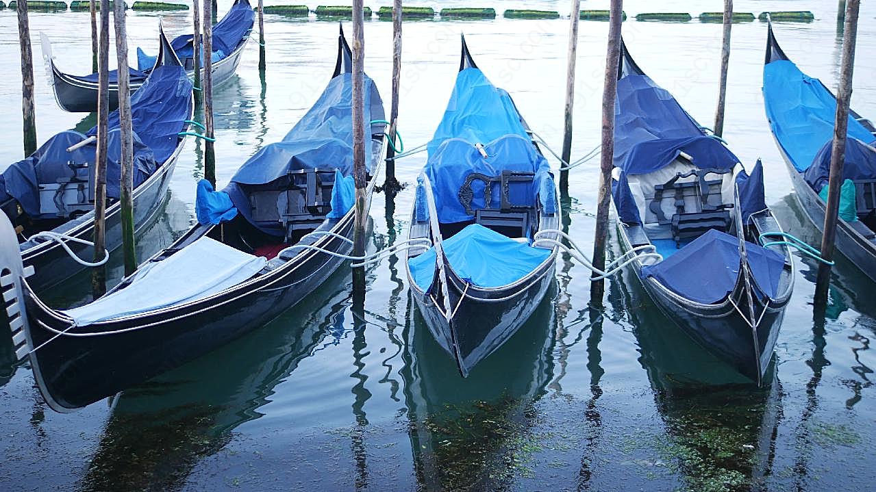 威尼斯运河船只图片摄影运输
