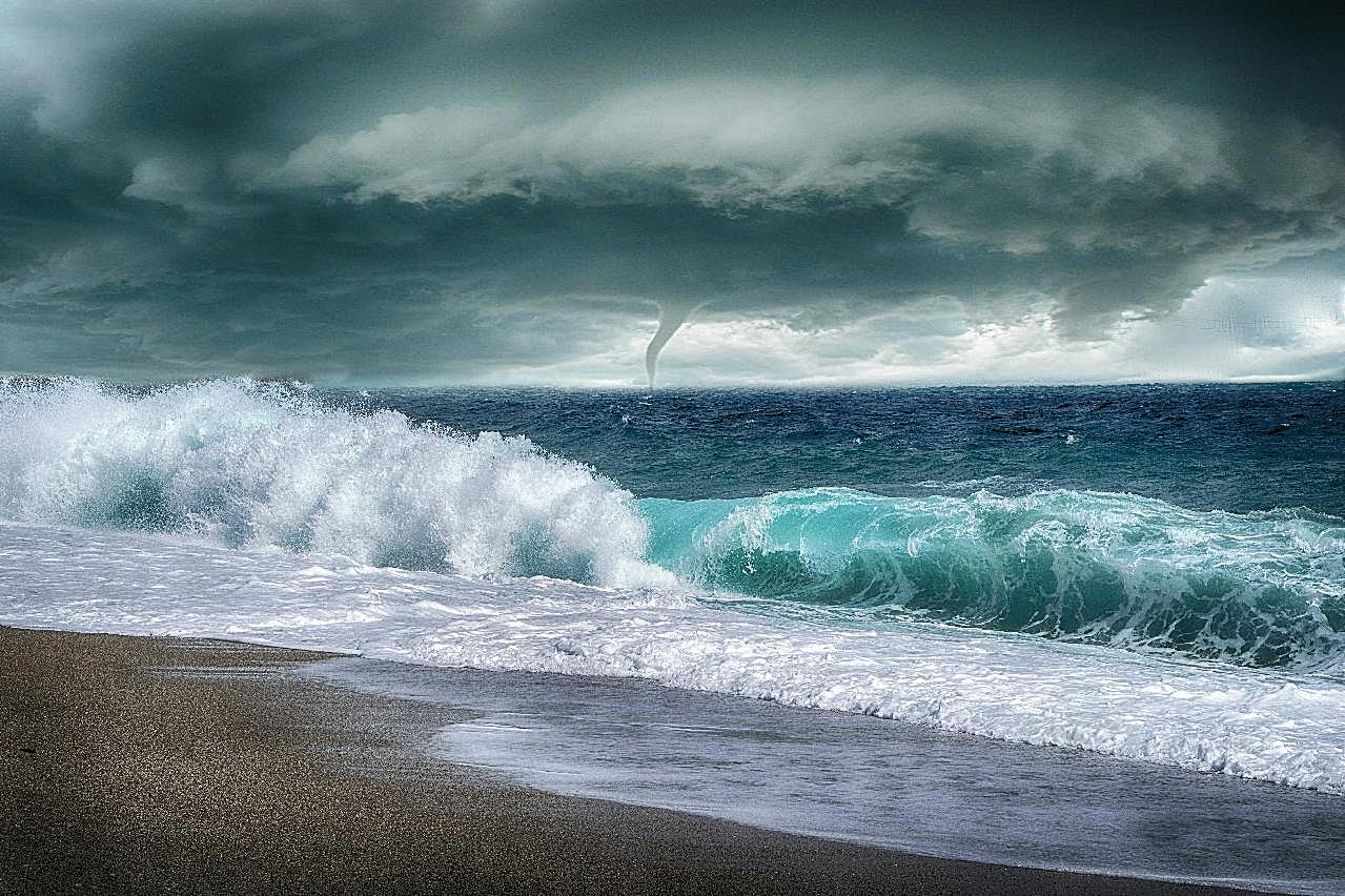 风暴海浪图片自然