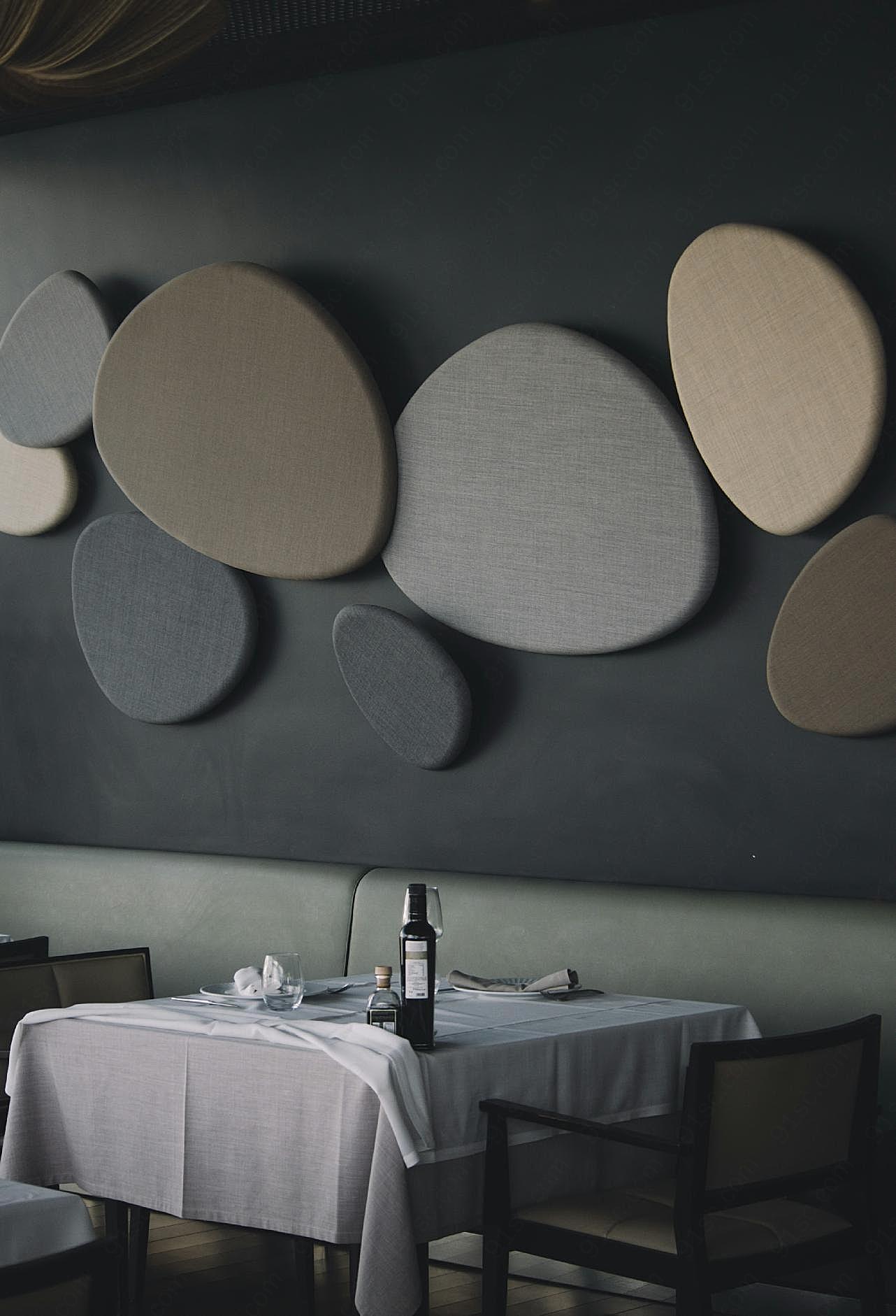 现代简约餐厅装修图片高清摄影