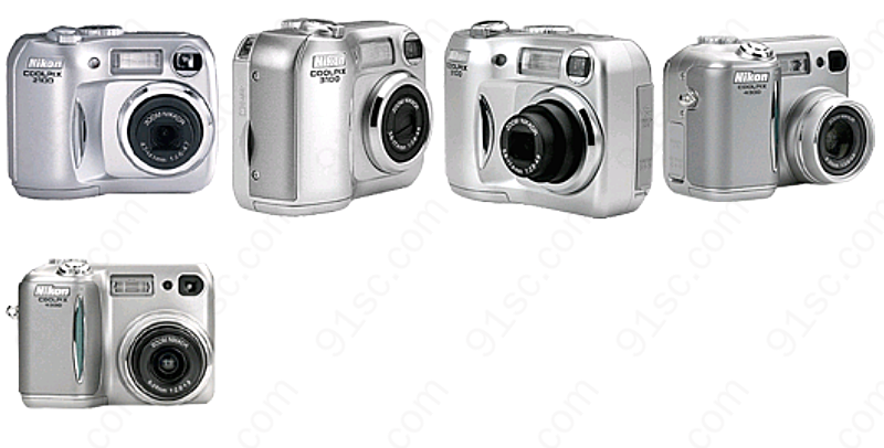 银白机身照相机生活工具