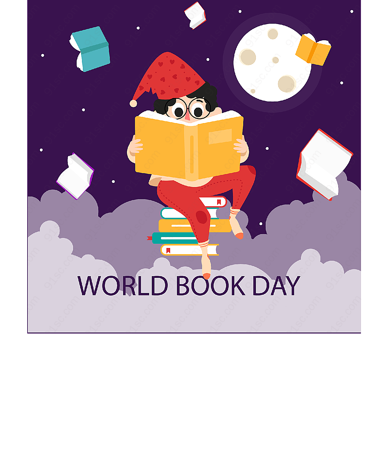世界图书日矢量节日其它