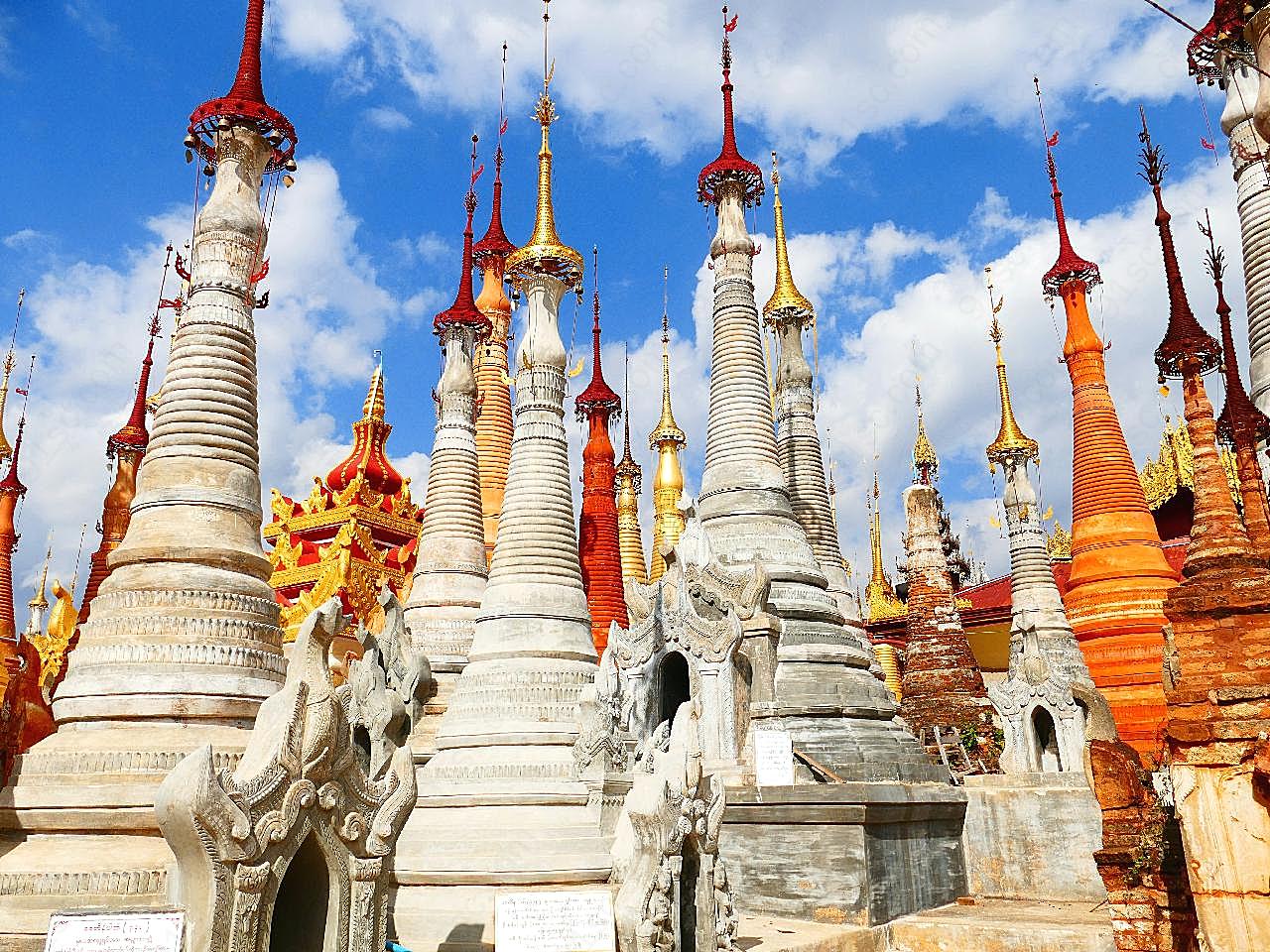 缅甸佛塔图片特色建筑