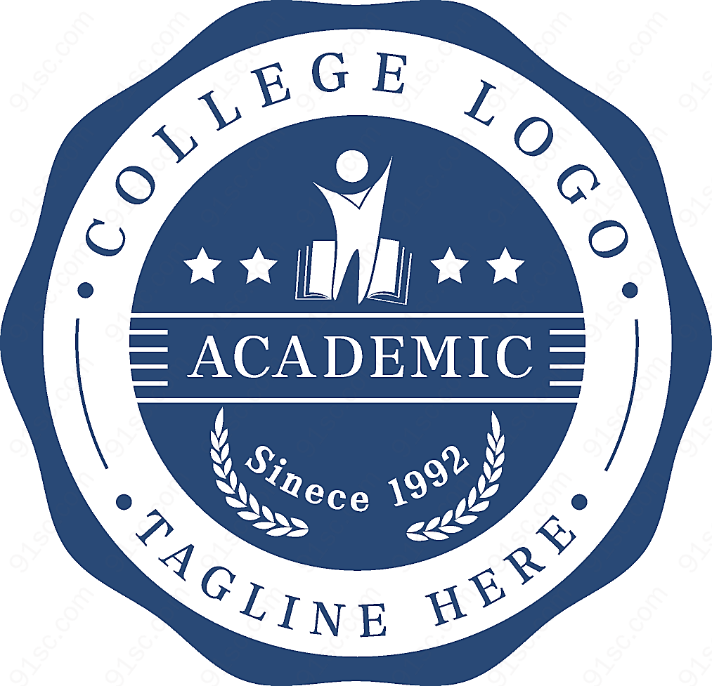 学校logo徽章设计LOGO设计
