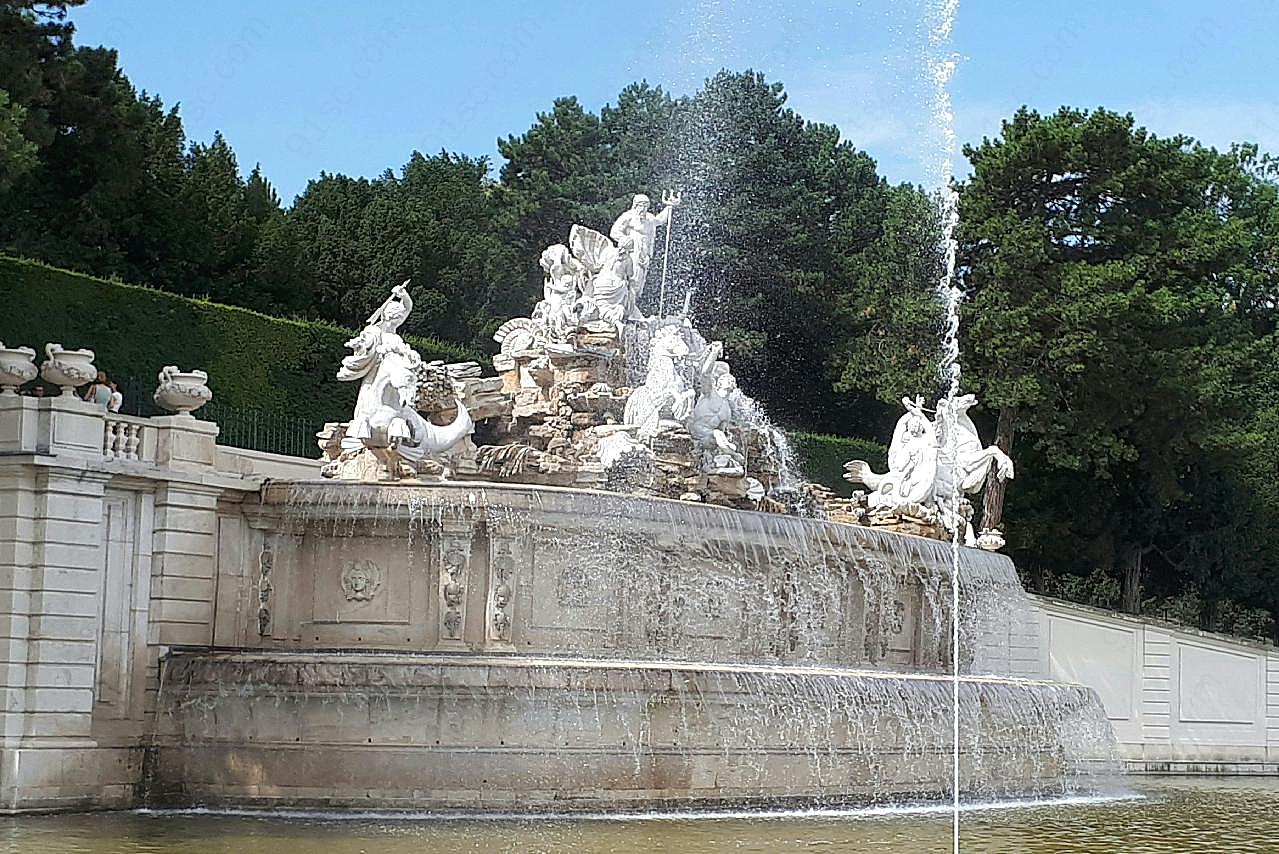 维也纳喷泉图片特色建筑