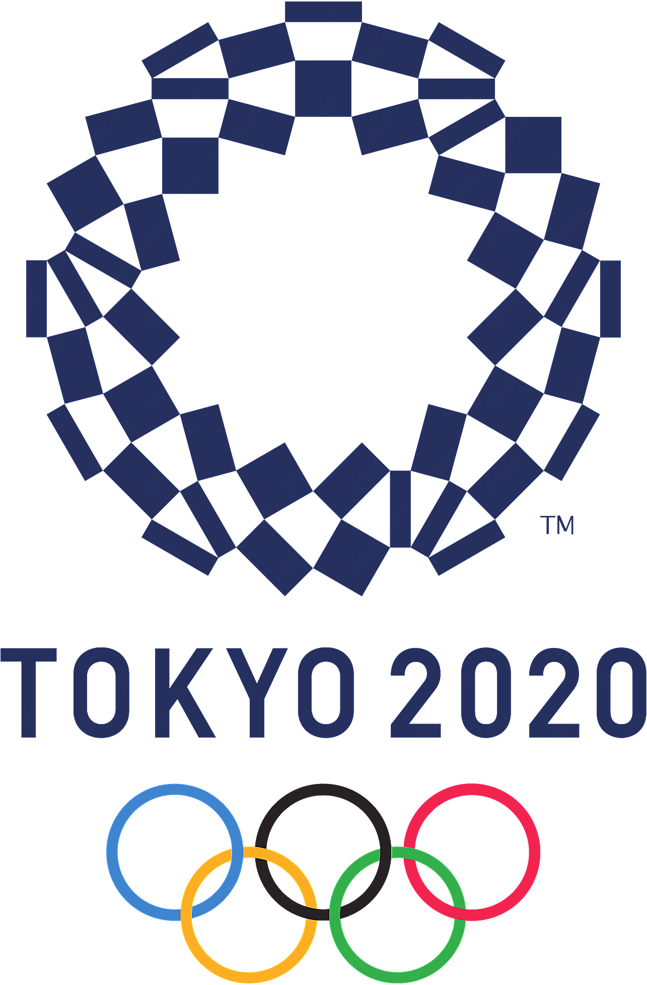 东京奥运会会徽矢量体育标志