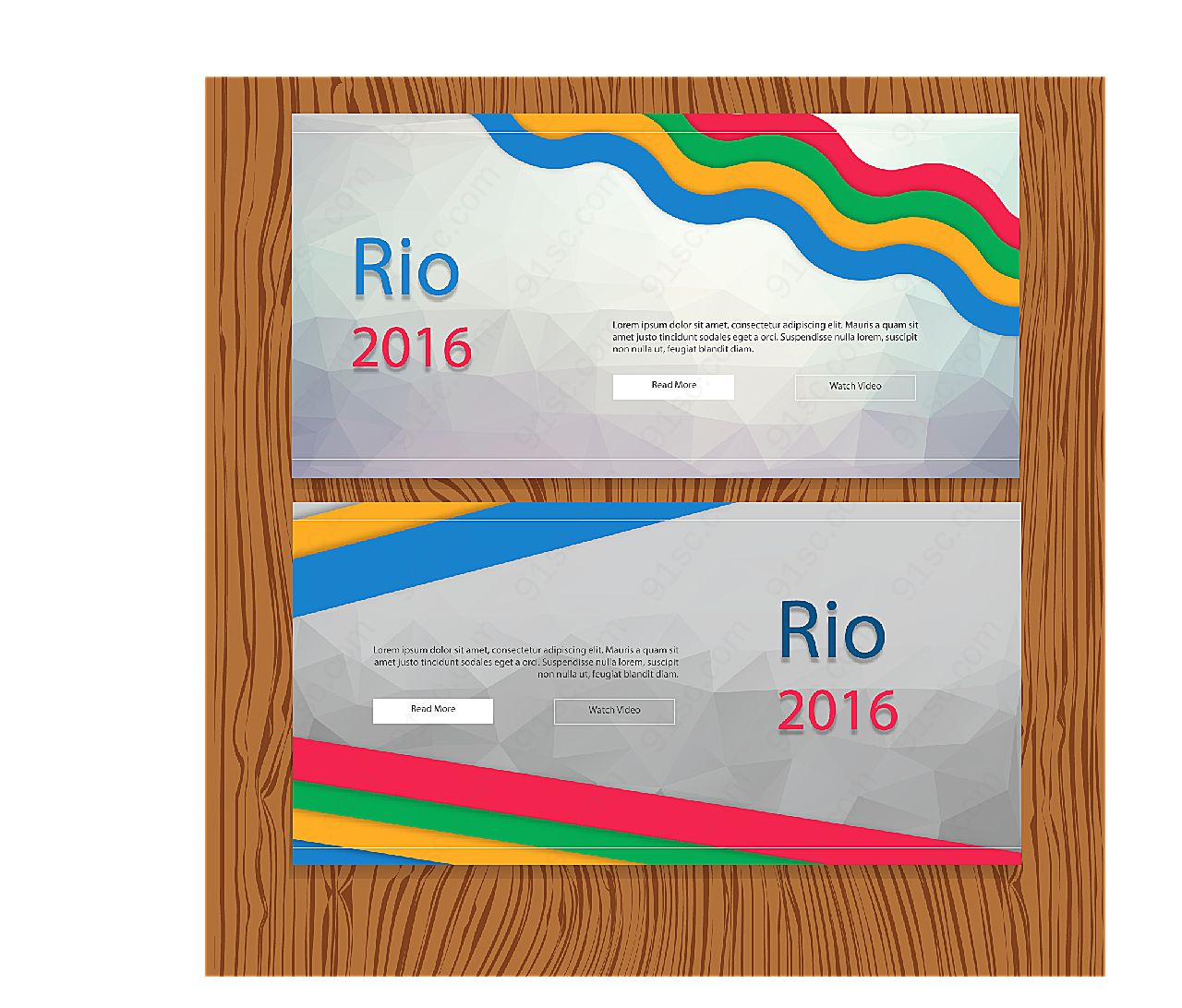 2016奥运会卡片矢量名片卡片