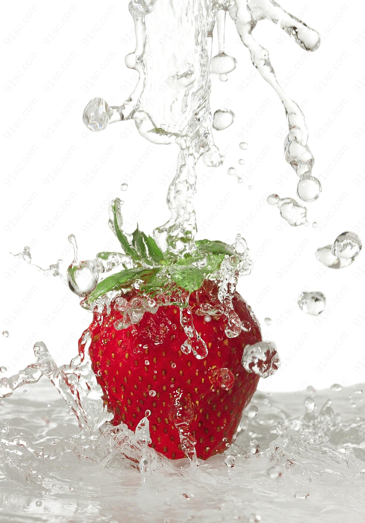 高清新鲜草莓图片下载水果