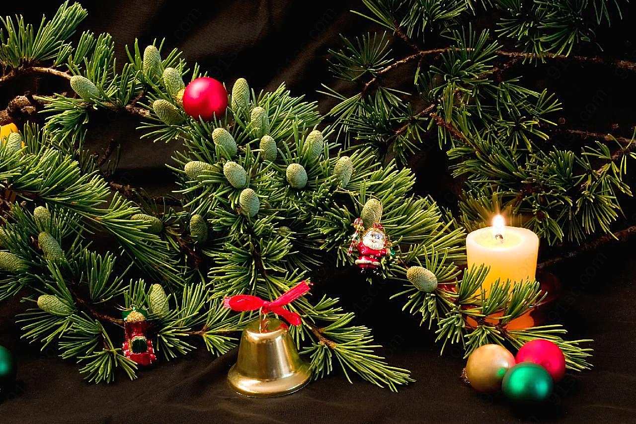 圣诞树饰品图片下载高清摄影