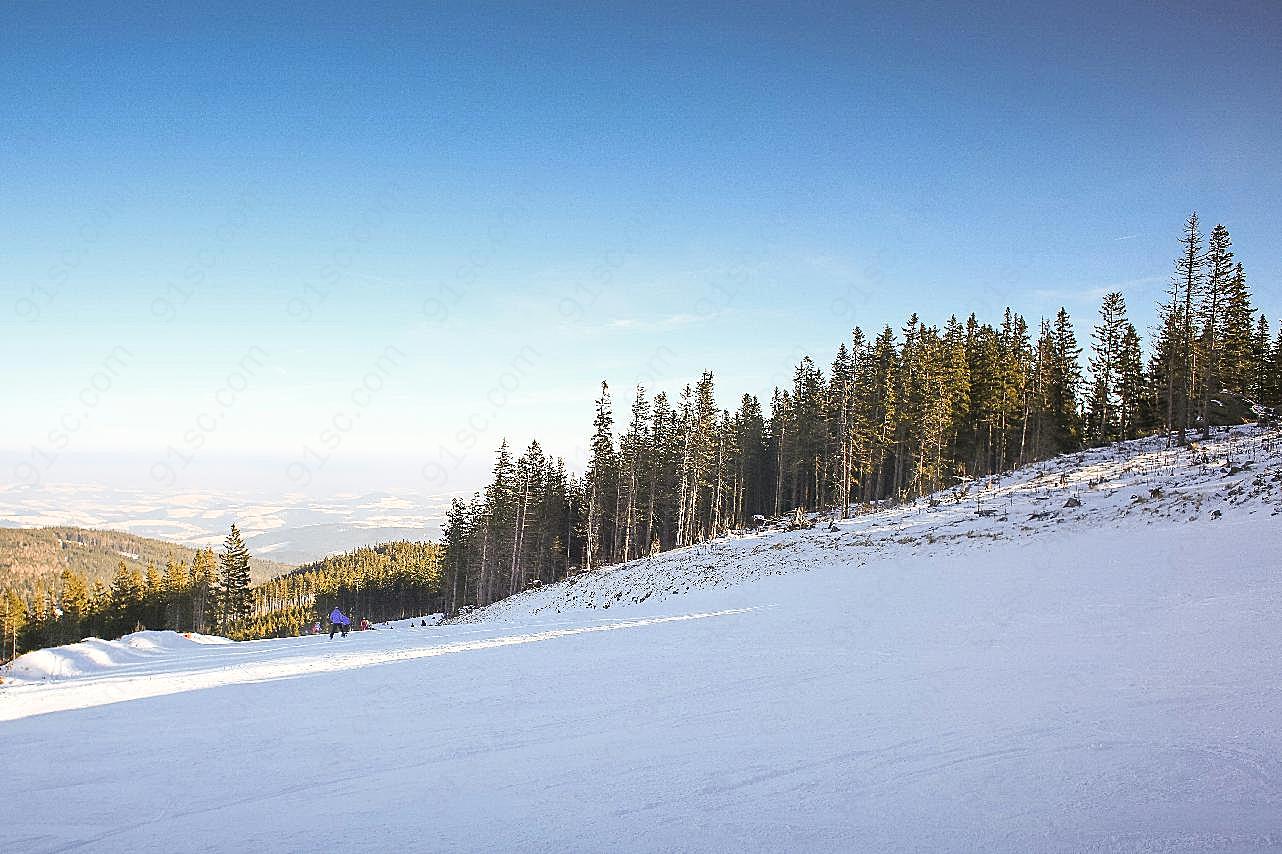 滑雪场图片风景