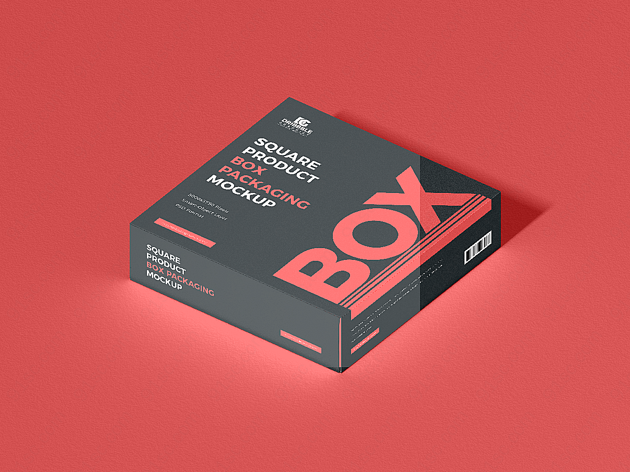 方形产品盒包装样机摄影广告设计高清