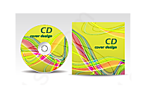 动感弧线cd背景矢量背景