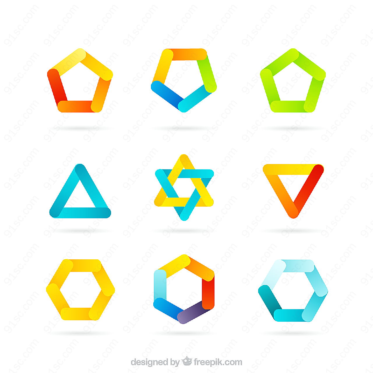 彩色图案图标矢量logo图形