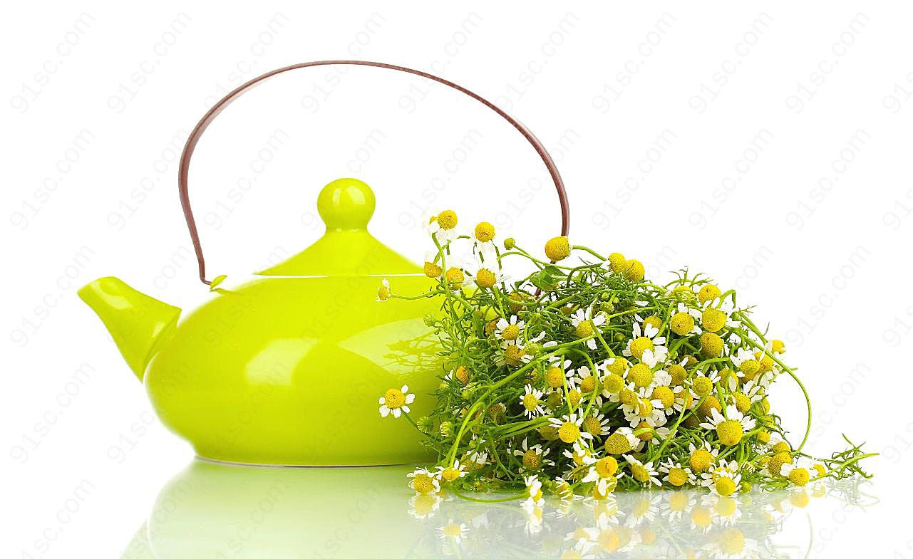 茶壶鲜花高清图片创意设计图片