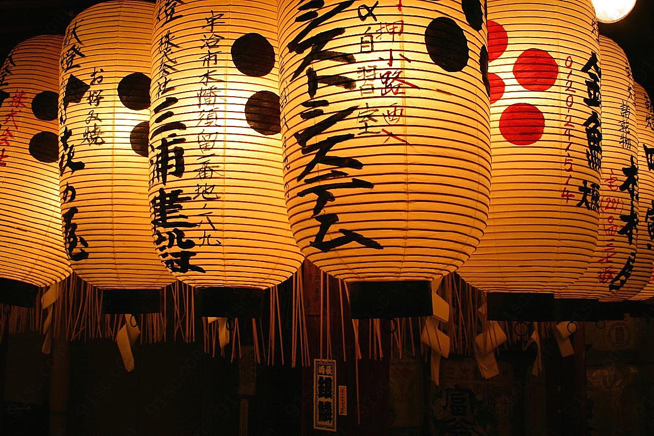 日本纸灯笼其它类别高清摄影