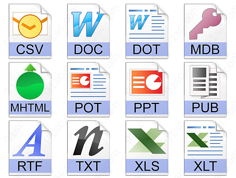 超清爽office文件文件图标