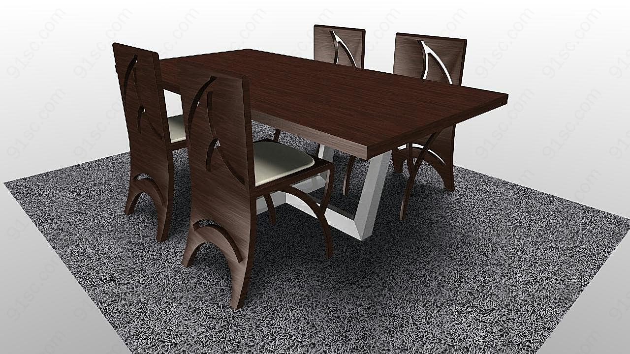 餐厅3d图片桌椅