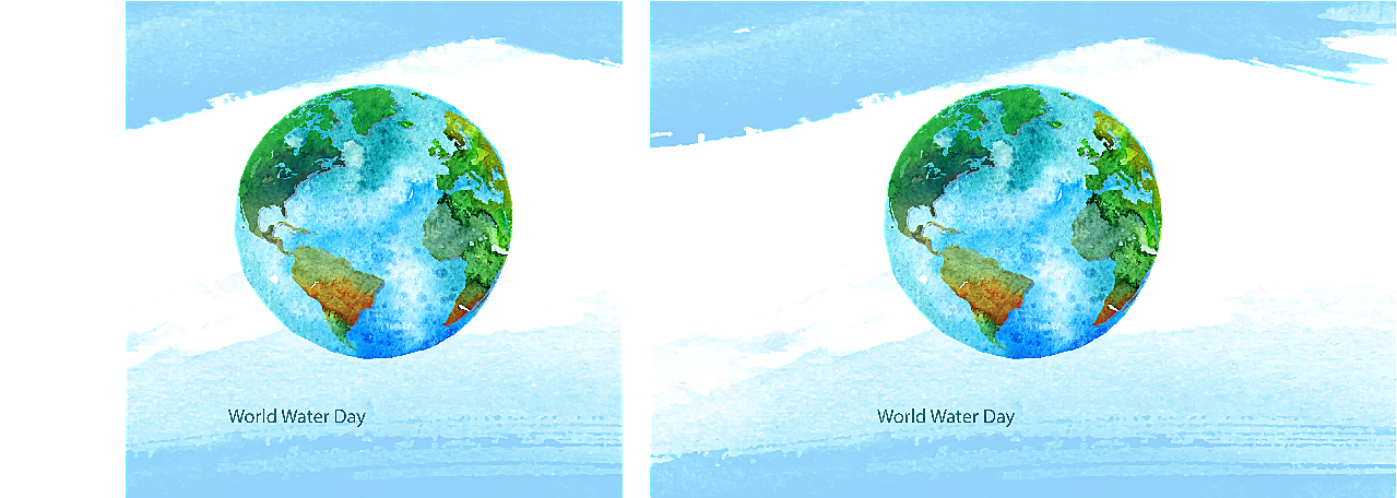 世界水日地球贺卡矢量节日其它