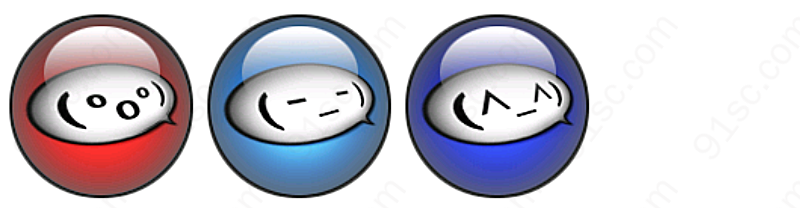 椭圆豆号水晶球标情个性表情