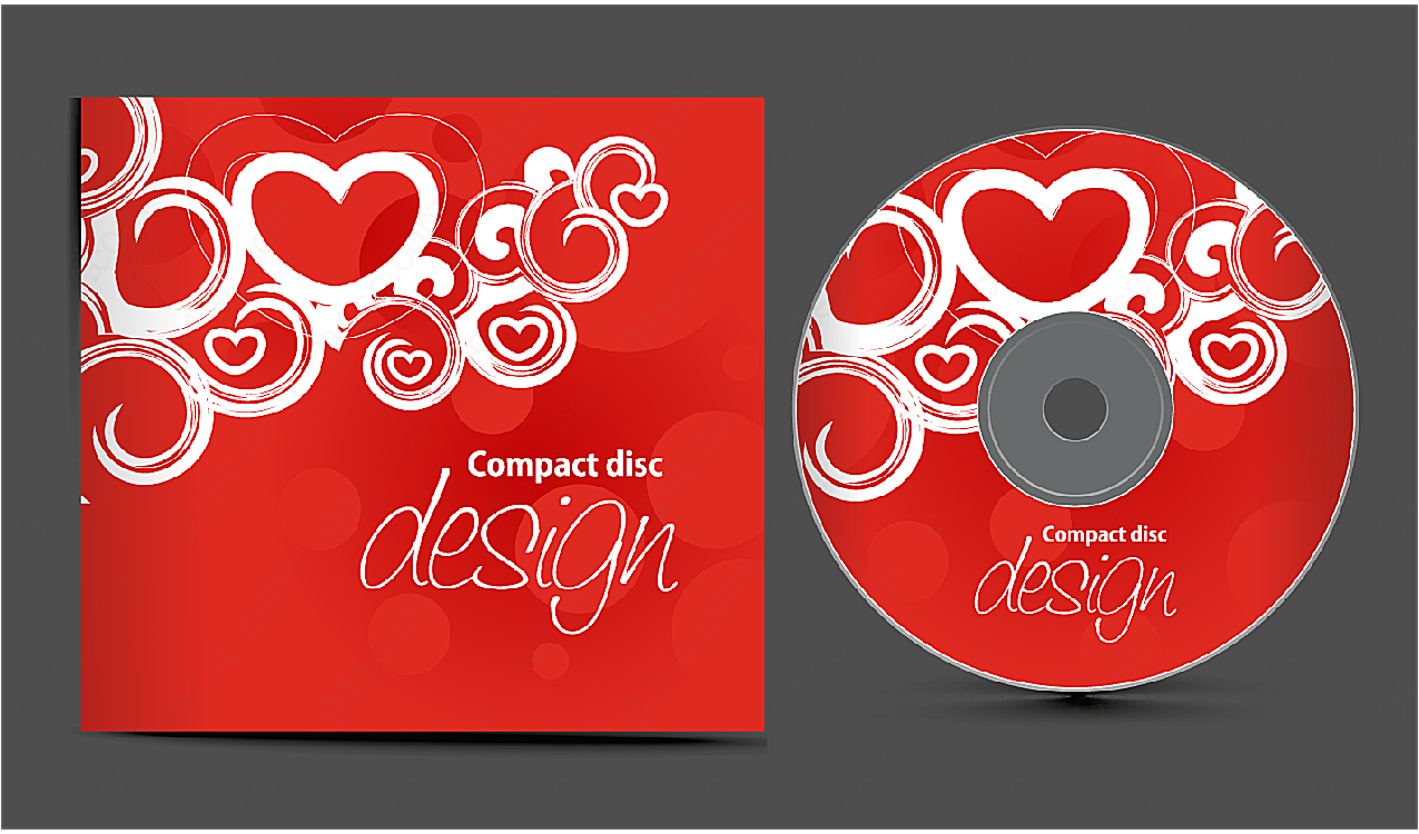 华丽cd与包装矢量包装设计