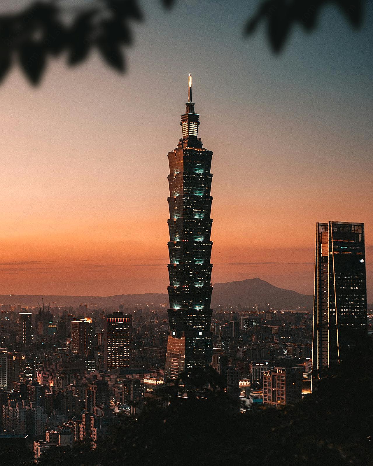 台北101摩天大楼建筑图片现代建筑