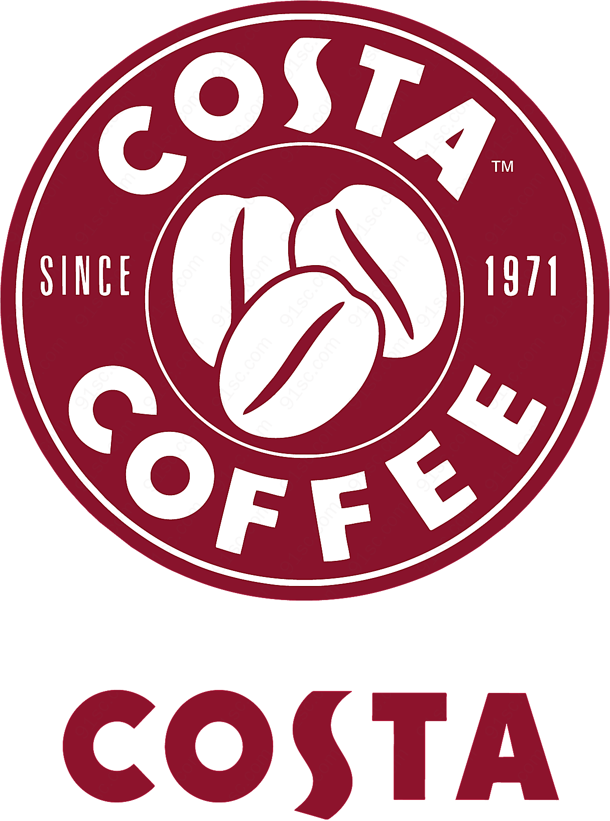 costa咖啡标志矢量餐饮食品标志