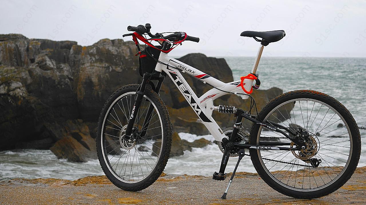 海岸山地自行车图片交通工具