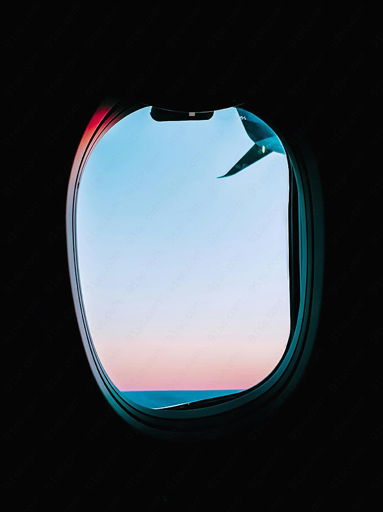 高清飞机窗户照片门窗