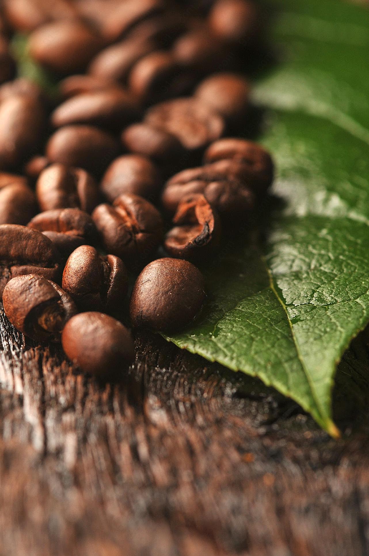 咖啡豆高清图片美食