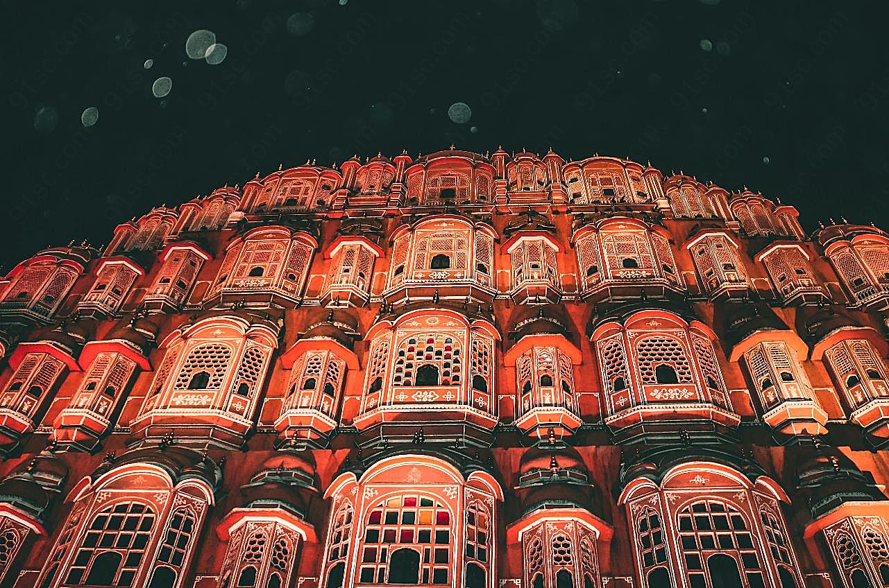 印度风之宫殿夜景图片特色建筑