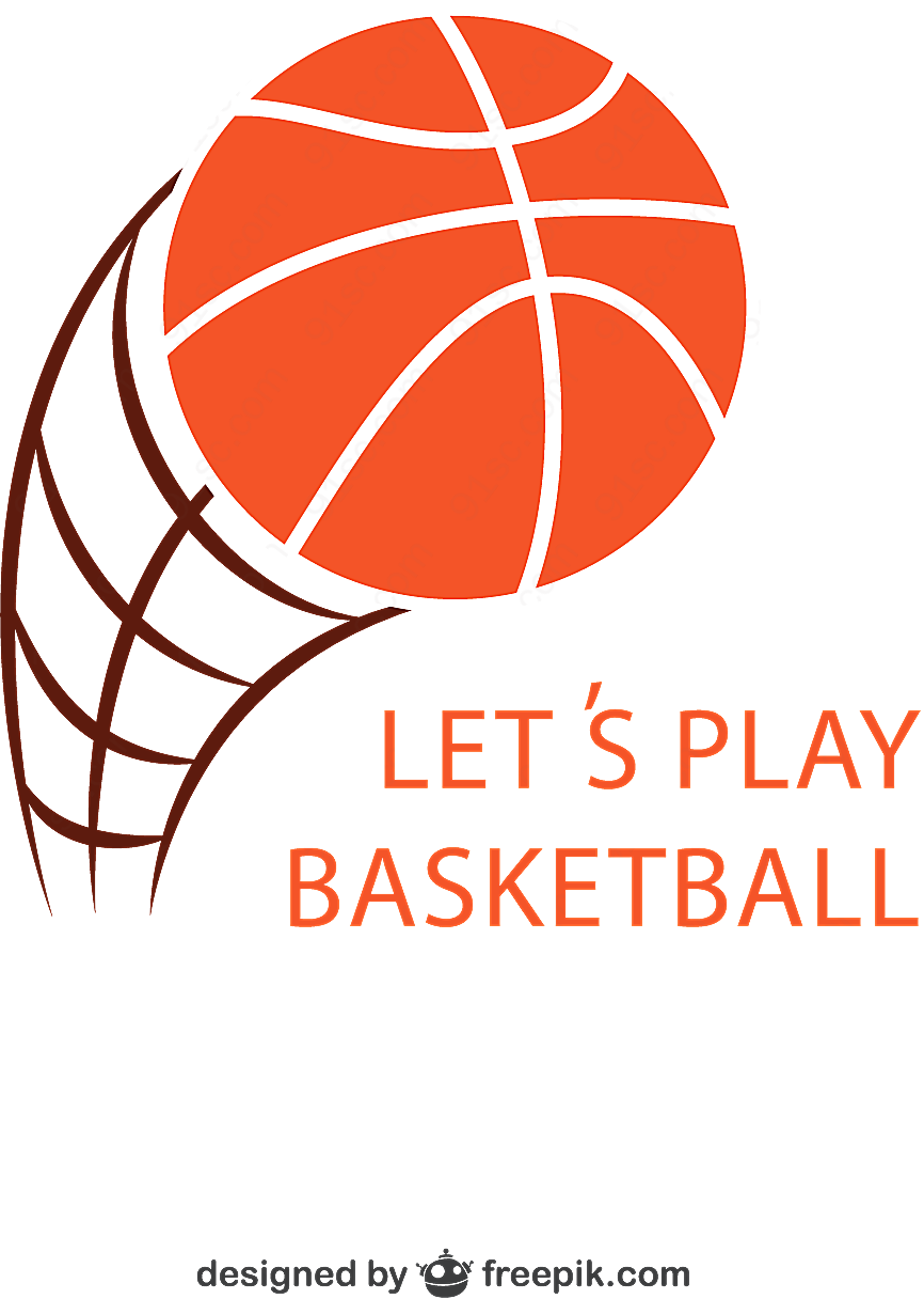 动感篮球标志矢量logo图形
