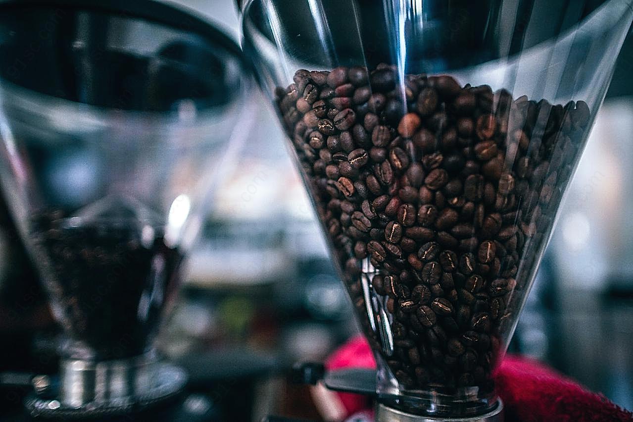 咖啡机磨咖啡豆图片高清