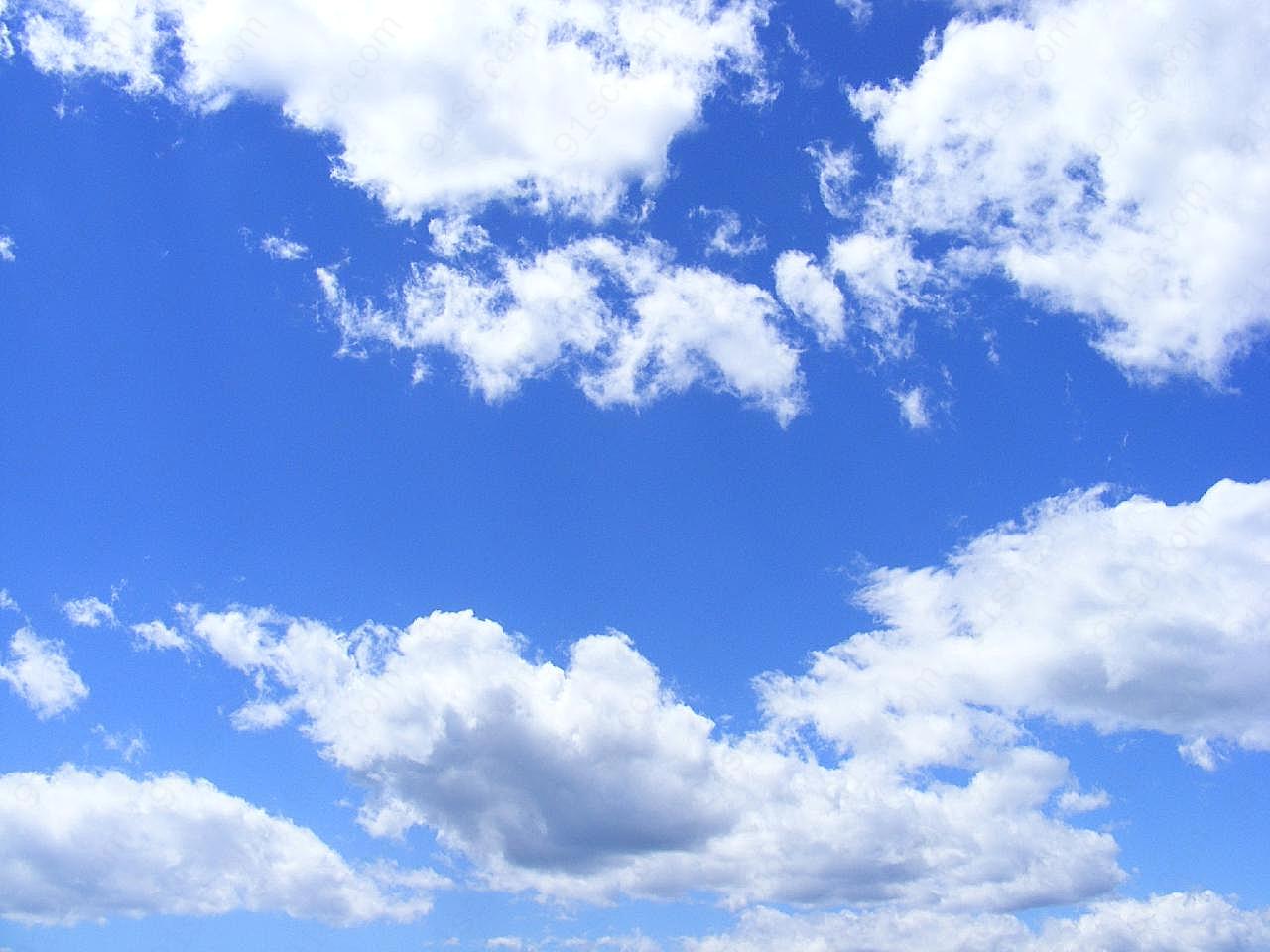 白云湛蓝图片天空