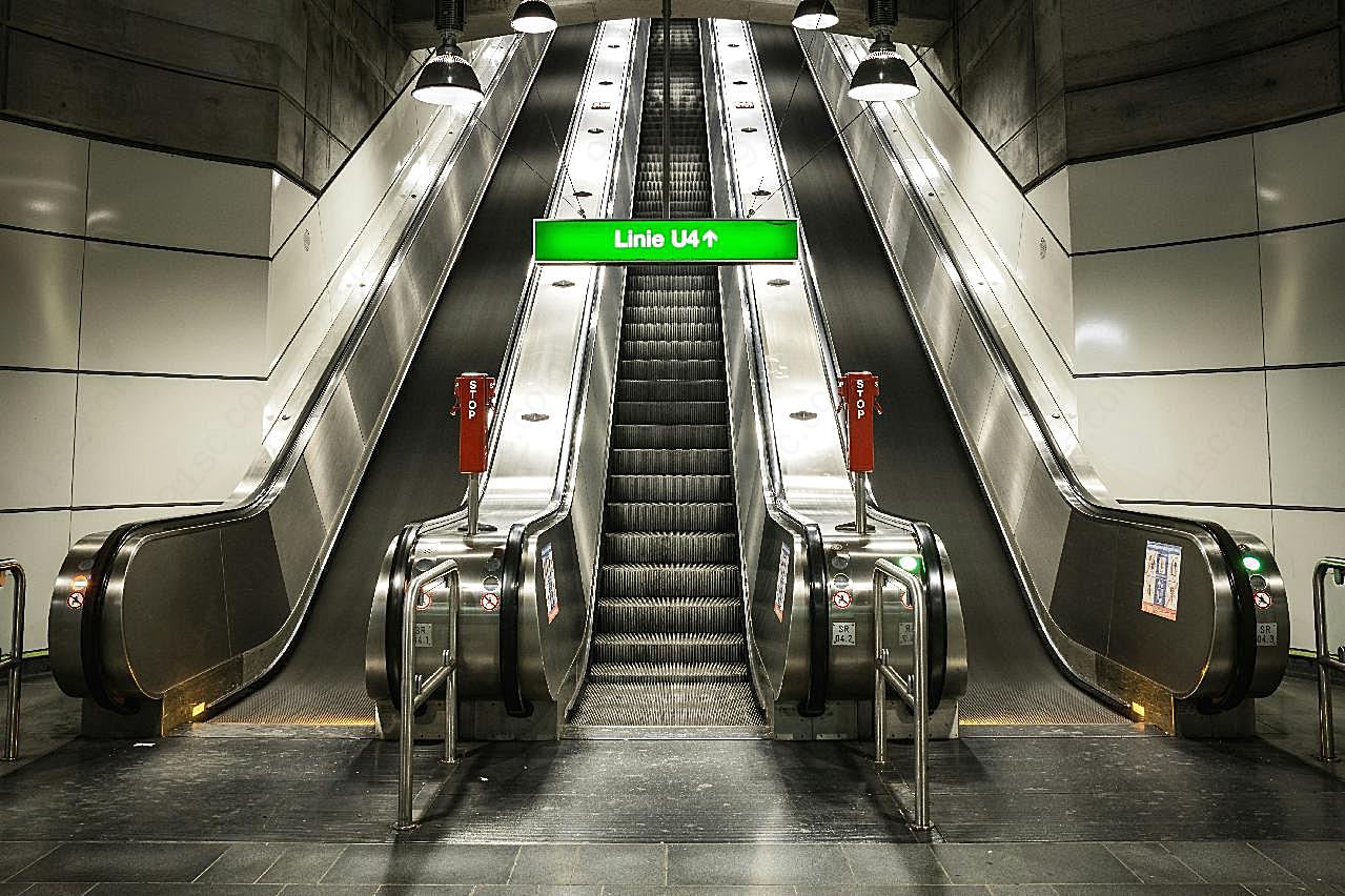 地铁手扶电梯图片现代建筑