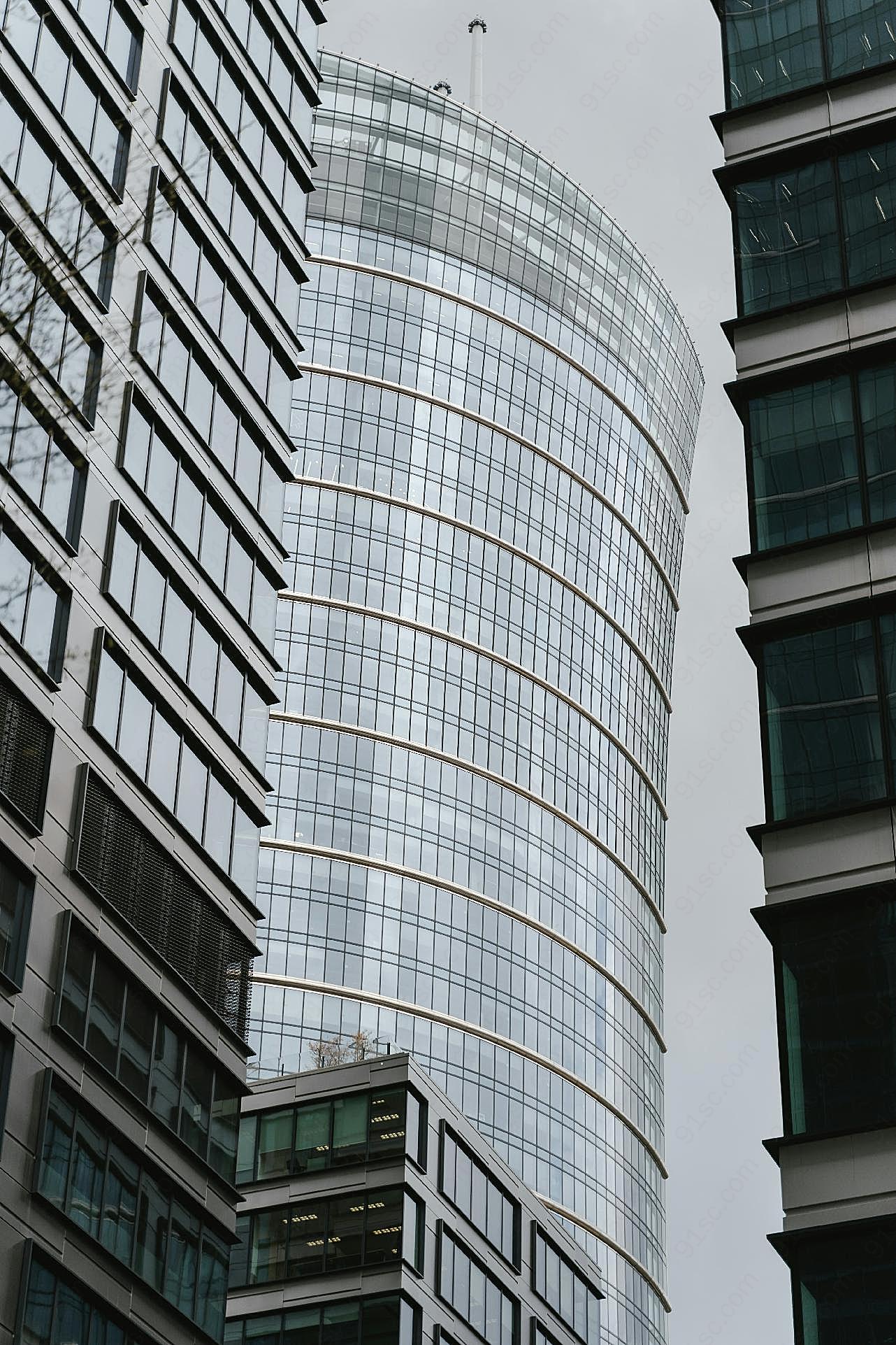 城市玻璃建筑图片