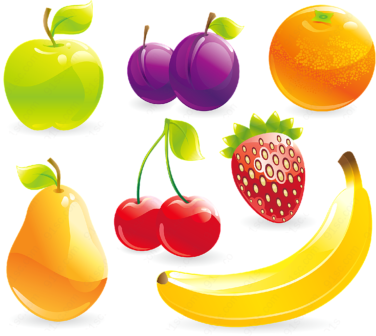 水果矢量素材矢量水果