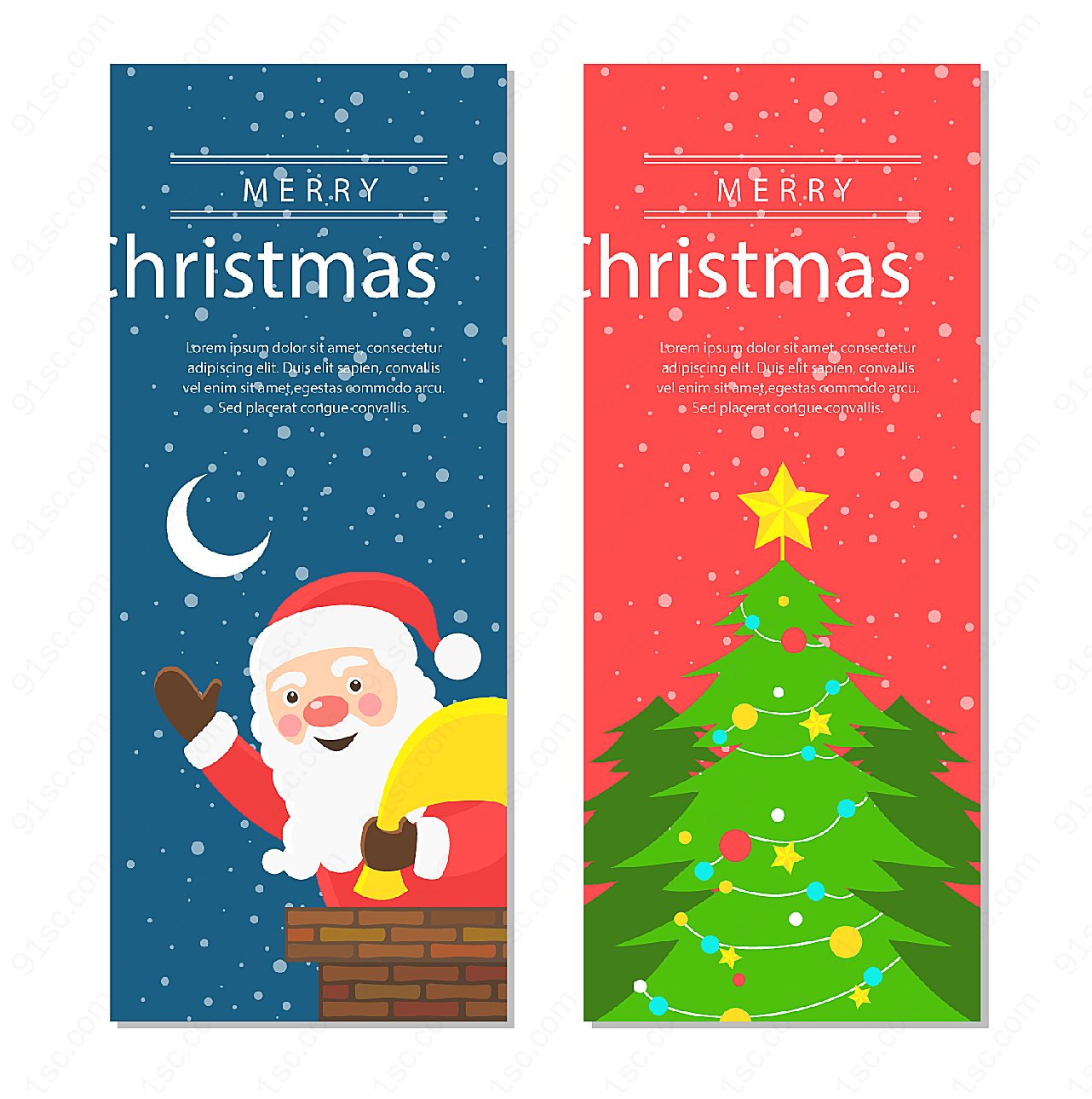 圣诞节banner矢量圣诞节