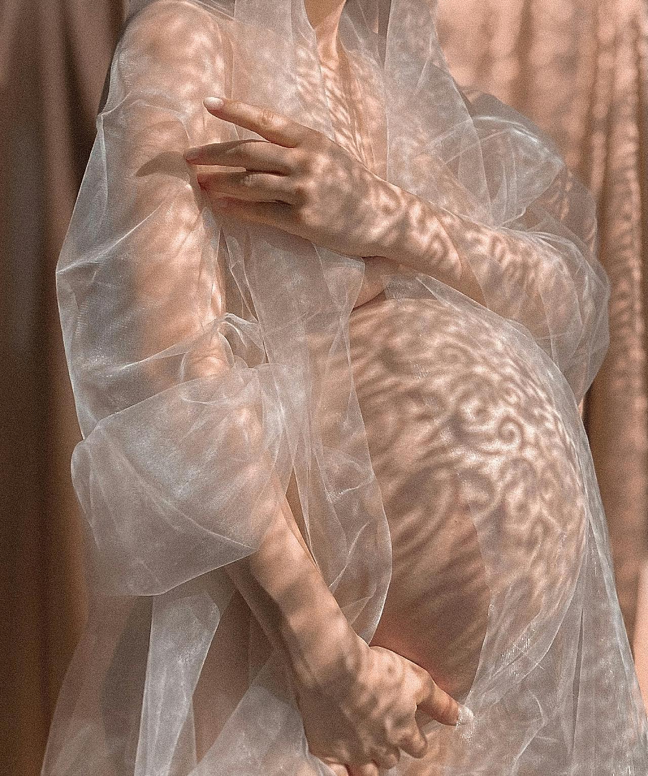 仙气朦胧孕妇照图片摄影人物