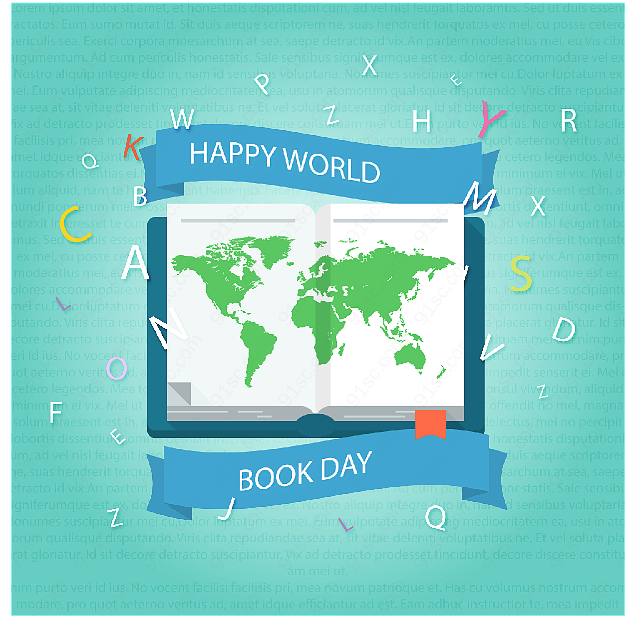 世界图书与版权日其它其它其它矢量节日其它