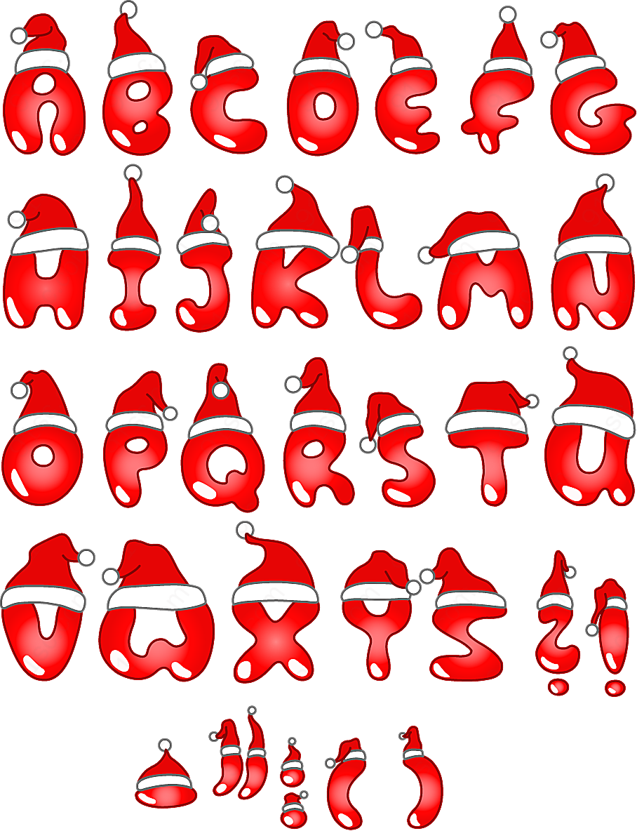 英文圣诞节字体矢量圣诞节