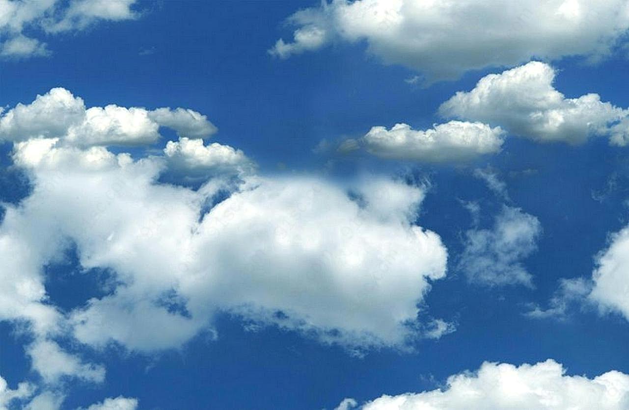 蓝天浮云图片高清自然