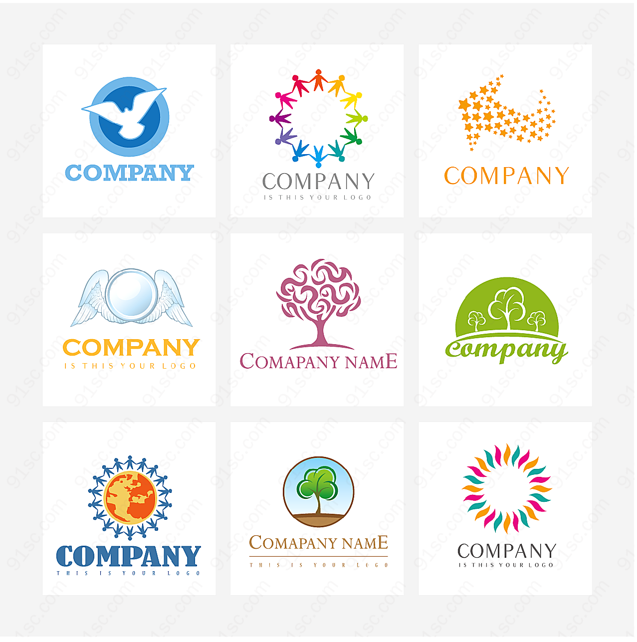 创意商业标志矢量logo图形
