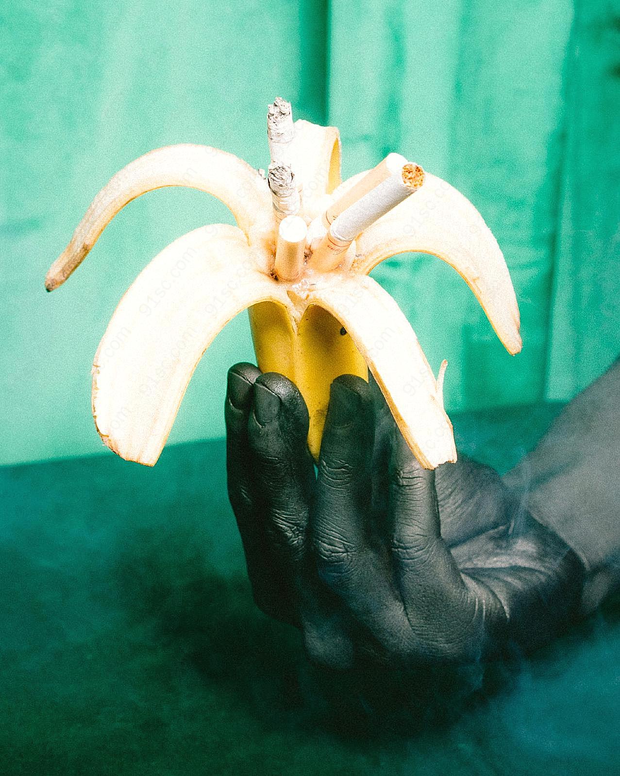 另类香蕉造型图片高清摄影