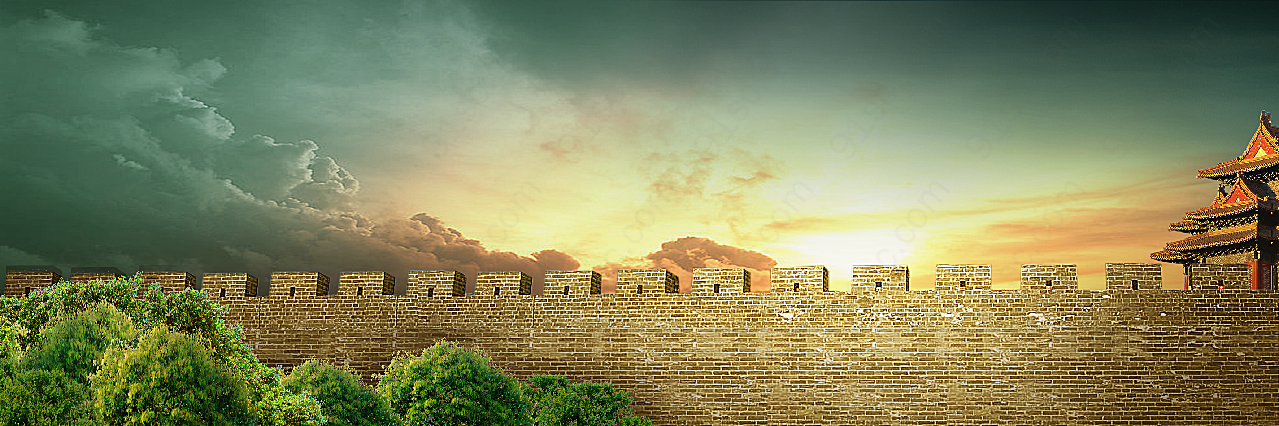城墙城楼自然景观