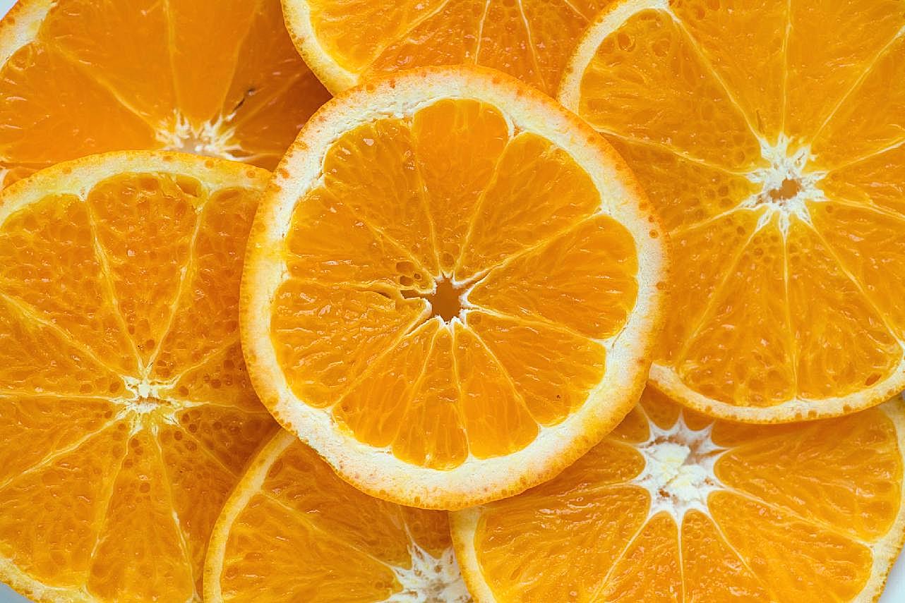 橙子切片图片生物