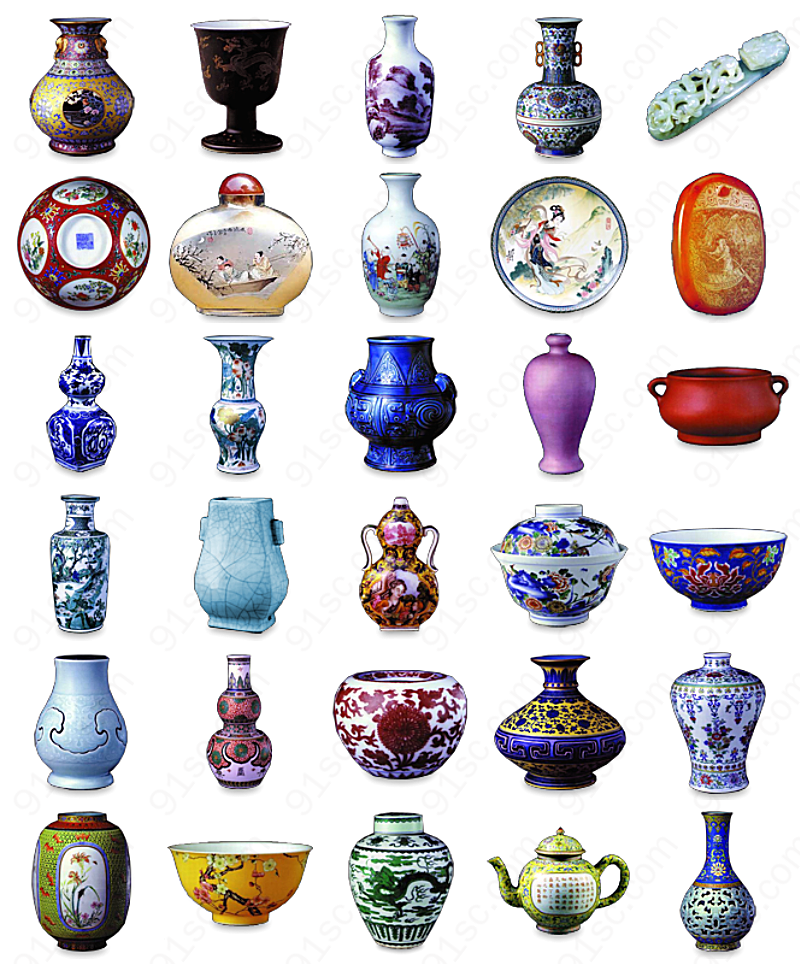 中国风瓷器系列图标