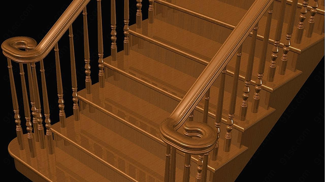 室内楼梯模型图片家具
